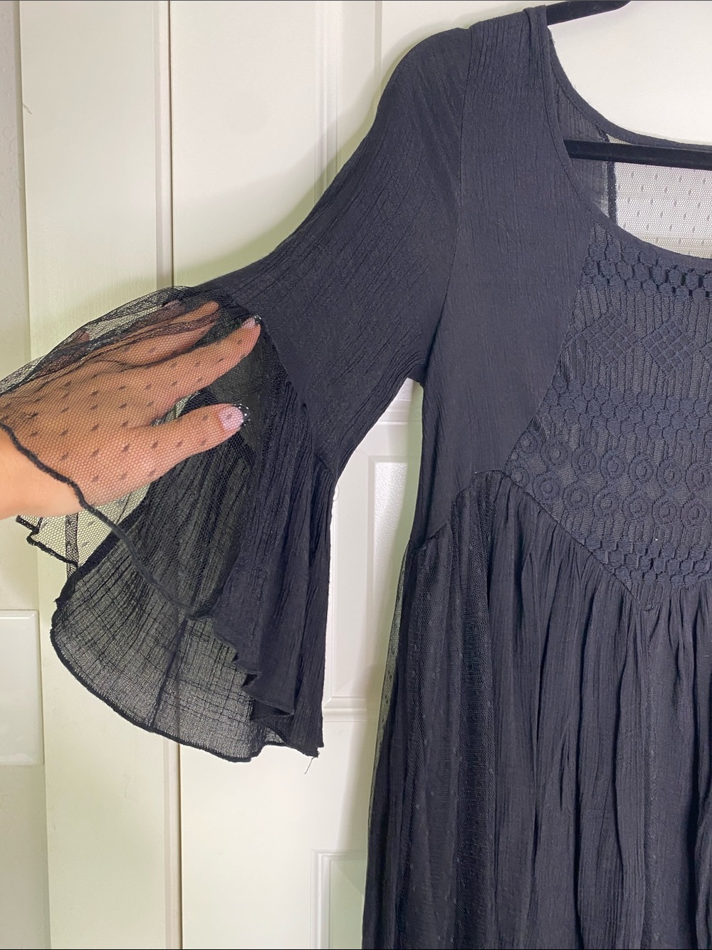 Black Whimsigoth Shift Dress - Picture 3 of 6